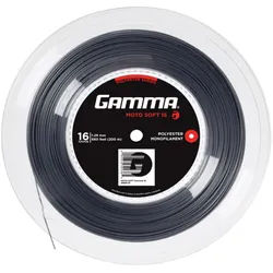 Gamma Tennissaite Moto Soft (Haltbarkeit+Touch) grau 200m Rolle