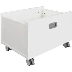 Paidi Rollbox , Weiß , Holzwerkstoff , 65x40x47 cm , Blauer Engel, Goldenes M , rollbar , Ordnen & Aufbewahren, Dekoboxen & Aufbewahrungsboxen