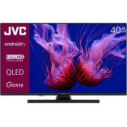 JVC QLED TV 40 Zoll Fernseher Full HD Android TV (HDR Smart TV, Triple-Tuner) LT-40VQF545A