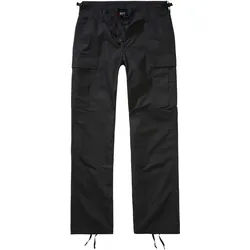 Cargohose BRANDIT "Brandit Damen Ladies BDU Ripstop Trouser", Damen, Gr. 34, Normalgrößen, schwarz, 100% Baumwolle, normal, Hosen Cargohose