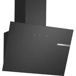 Bosch DWK65DK60 - Serie 2 Kopffreihaube mit 5 Jahre Garantie, Schwarzglas, Umluft/Abluft, 60 cm
