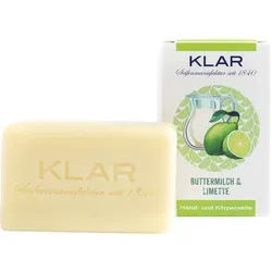 Klar-Seifen Pflege Feste-SeifenButtermilch + Limettenseife 100 g
