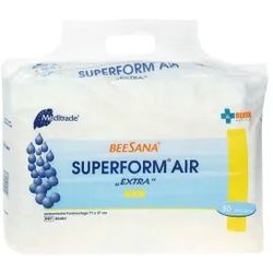 Beesana® Superform® Air Inkontinenzvorlage, Atmungsaktive, anatomisch geformte Inkontinenzvorlage mit Doppelkissen, Maxi, 2200 ml, 1 Packung = 20 Einlagen