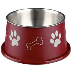 Long-Ear Bowl Stainless Steel/Plastic 0.9 l/ø 15 cm assorted colours