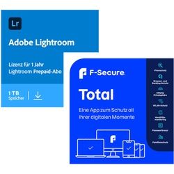 Adobe Black Week Aktion % | Lightroom | 1 Jahr | 1TB | PC/Mac | inkl. F-Secure Total 1 Device - 12+3 Monate
