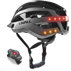 Livall MT1 Fahrradhelm mit BR80 Fernbedienung - schwarz/anthrazit - 54-58