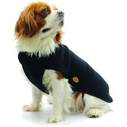 Fashion Dog Fleece-Hundemantel - Schwarz 36 cm 1 St