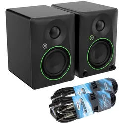 MACKIE Mackie Studio-Monitore CR4.5BT mit 2x Klinkenkabel Bluetooth-Lautsprecher (Bluetooth, 50 W, Klangregler zur Anpassung des Sounds) schwarz