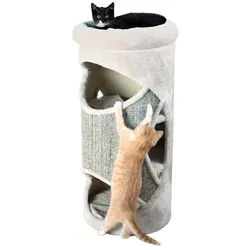 TRIXIE Kratztonne Cat Tower Gracia lichtgrau grau