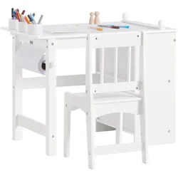 SoBuy Kindersitzgruppe Weiß , Holzwerkstoff , 80x65x54 cm , Babymöbel & Kindermöbel, Kinderzimmer & Jugendzimmer, Kindersitzgruppe