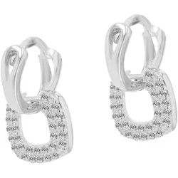 Adelia ́s Kettenanhänger Damen Anhänger aus 925 Silber mit Zirkonia, Zum Verschenken – ideal zum Geburtstag silberfarben
