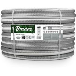 Gartenschlauch 3/4" 50m NTS knickfest verdrehungsfest Wasserschlauch WHITE SILVER WWS3/450 BRADAS 5380