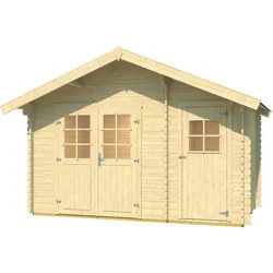 Weka Gartenhaus 253 - 28 mm-Gr. 2 (370 x 250 cm) - 50 % Rabatt auf Dacheindeckung