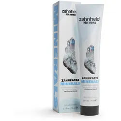 Zahnheld Nature Zahnpasta Minerals, remineralisiert den Zahnschmelz, mit Fluorid, vegan Zahncreme 75 ml