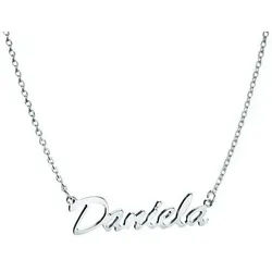 Firetti Namenskette Schmuck Geschenk Silber 925 Halskette mit deinem Namen silberfarben
