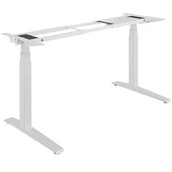 Fellowes Levado elektrisch höhenverstellbares Schreibtischgestell weiß ohne Tischplatte, C-Fuß-Gestell weiß 120,0 - 180,0 x 80,0 cm