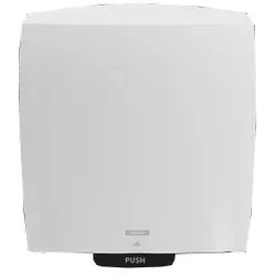 KATRIN Handtuchrollenspender Hybrid System, mit Sensor, Funktioneller Papierhandtuchspender mit flexiblen Einstellmöglichkeiten, Maße (L x B x H): 216 x 322 x 397 mm, Farbe: weiß