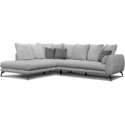 ECKSOFA CALME 5-Sitzer, hellgrau