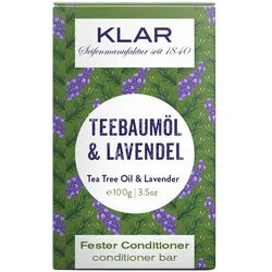 Klar-Seifen - Klar's fester Conditioner Teebaumöl/Lavendel (gegen Schuppen) 100 g