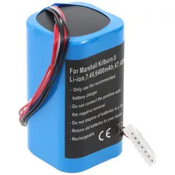 Akku passend für Marshall Kilburn II, Li-ion, 7,4V, 6400mAh, 47,4Wh