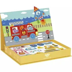 Tooky Toy: Magnetisches Puzzle - Fahrzeuge