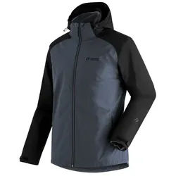 Maier Sports Funktionsjacke Gregale DJ M Herren Wanderjacke wasserdicht, Outdoorjacke mit Kapuze blau|grau L (54)