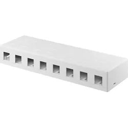 Goobay Keystone Leergehäuse 8-port - mit einfacher Snap-In Montage