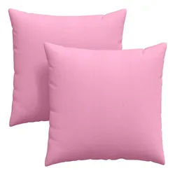 vidaXL Sitzauflage Sofakissen 2 pcs Rosa 80 x 80 cm Stoff, (2 St) rosa