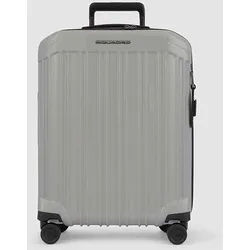 Piquadro PQ-Light Handgepäck Koffer 4-Rollen, glänzend Grau