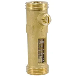Durchflussmengenbegrenzer für Heizung und Solar - 2 x 1'' AG - Anzeige 8 bis 28 l/min - max.