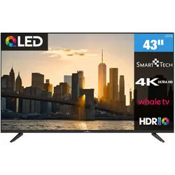 Smart Tech 43QH02V QLED Fernseher 43 Zoll Whale Smart TV - HDR TV mit 4K UHD, Bluetooth (2026)
