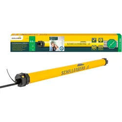 SCHELLENBERG Rollladenmotor Premium, Rohrmotor mit Funk Endlageneinstellung, geeignet für 40 mm Rollladenwellen, Mini, 10 Nm, Zugkraft 25 kg gelb
