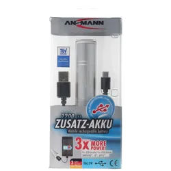 ANSMANN 1700-0009 Powerbank 2200mAh externer Zusatz-Akku für Smartphones und weitere USB Geräte