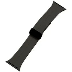 mutural Smartwatch-Armband Silikonarmband kompatibel mit Apple Watch – 38–49 mm schwarz