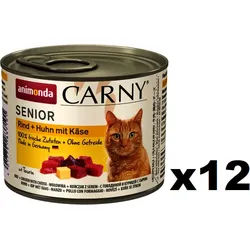 Animonda Cat Carny Senior Huhn und Kase 12x200g