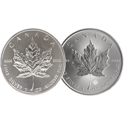 1 Unze Silber Maple Leaf diverse Jahrgänge (differenzbesteuert)