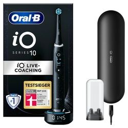 Oral-B Elektrische Zahnbürste »iO 10«, 1 St. Aufsteckbürsten Oral-B cosmic black