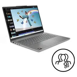Lenovo IdeaPad Slim 5 14 R7-32GB-512GB + 2 Jahre Premium Care AMD Ryzen AI 7 350 Prozessor 2,00 GHz bis zu 5,00 GHz, Ohne Betriebssystem, 512 GB SSD M.2 2242 PCIe 4.0 QLC, 14 Inch, Luna Grey