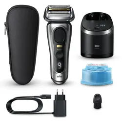 Braun Series 9 PRO+ 9567cc Elektrorasierer mit Reinigungs- und Ladestation Silver 1 St.