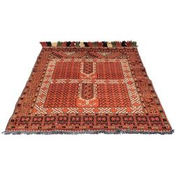 morgenland Orientteppich »Afghan - 174 x 118 cm - rost«, rechteckig morgenland Rost B/L: 118 cm x 174 cm