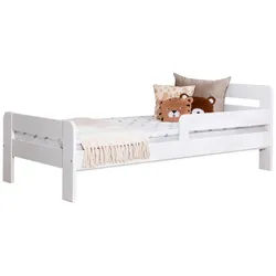 Bett Bennet mit Rausfallschutz ca. 90x200 cm Weiß