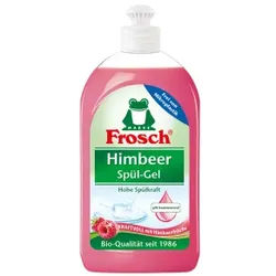 Frosch Himbeer Spül-Gel, Kraftvolle Reinigung für glänzend sauberes Geschirr, 500 ml - Flasche