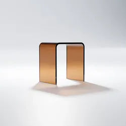 Steinberg Serie 432 Hocker, aus Polyresin, 400x270x430mm, 432700033, Farbe: Maron