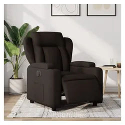 vidaXL Relaxsessel, Relaxsessel Elektrisch Dunkelbraun Stoff