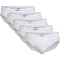 Slip GÖTZBURG "Slip 5er Pack", Herren, Gr. XXL, weiß, Obermaterial: 100% Baumwolle CO., Unterhosen Slip