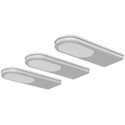 Tint Unterbauleuchten-Set , Weiß , Kunststoff , 3-teilig , 5.5x1.5x15 cm , Touch (on/off) , Küchen, Küchenausstattung