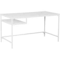 Carryhome Schreibtisch , Weiß , Metall, Holzwerkstoff , rechteckig , Flachrohr , 70x75x140 cm , Büromöbel, Büromöbel-Sets & Büromöbel-Serien, Büromöbelserien