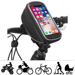 CoolGadget Handy-Halterung Sahoo Lenker Halter Bike - 0.8 Liter, (Fahrrad Motorrad Halterung Smartphone Handy Halter für Lenker) schwarz