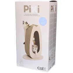 Catit Pixi Hoher Katzenkratzbaum mit Ball und austauschbarer Pappe