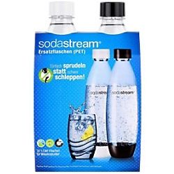 SODASTREAM PET-Flasche 1741200490 1 L Schwarz, Weiß